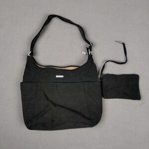 Baggallini‎ Purse Travel Bag Crossbody Black Water Resistant Lots Pockets Cruise
